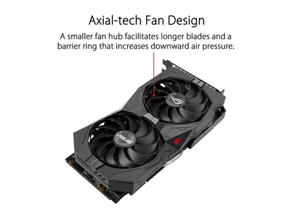 ASUS ROG Strix GeForce GTX 1650 SUPER Advanced 4GB Edition GDDR6 HDMI 2.0 DP 1.4 Gaming Graphics Card (ROG-STRIX-GTX1650S-A4G-GAMING)