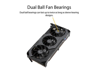 ASUS TUF Gaming X3 Radeon RX 5600 XT TUF 3-RX5600XT-O6G-EVO-GAMING 6GB 192-Bit GDDR6 PCI Express 4.0 HDCP Ready Video Card