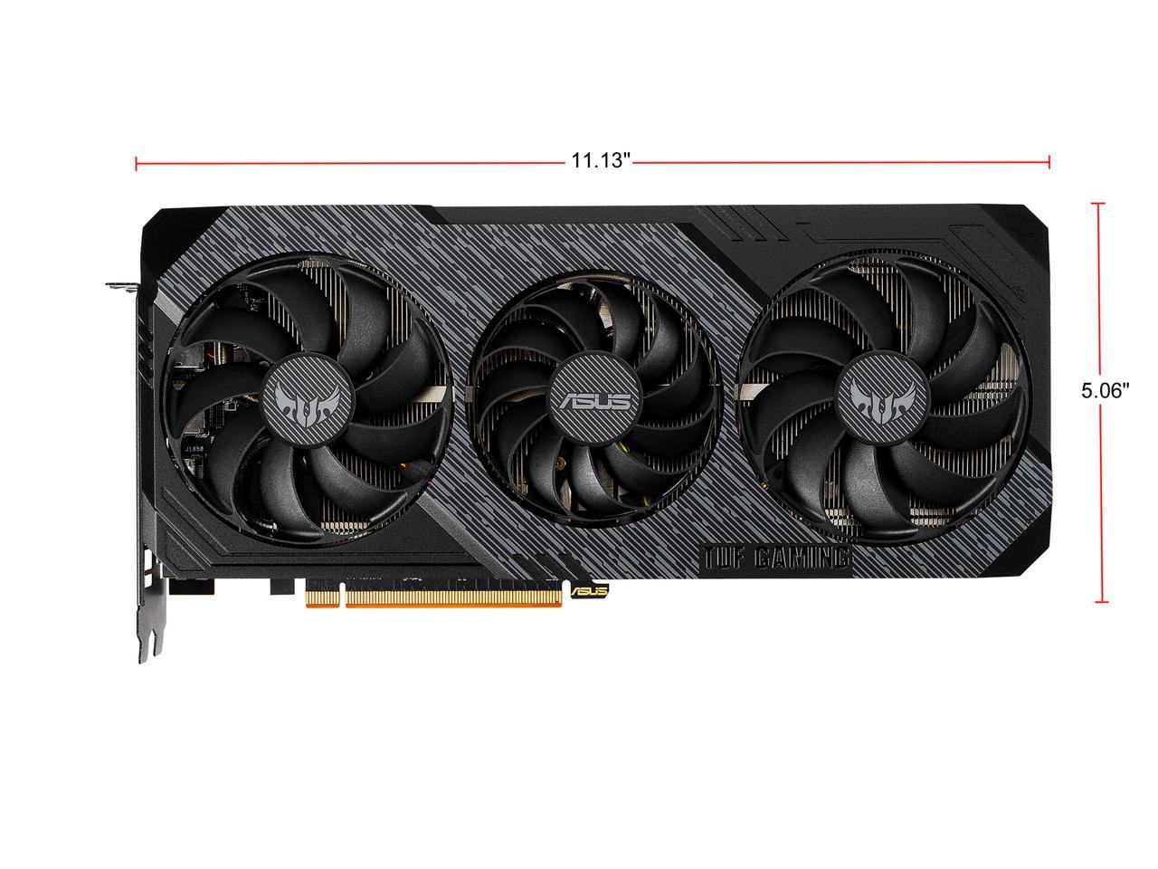 ASUS TUF Gaming X3 Radeon RX 5600 XT TUF 3-RX5600XT-O6G-EVO-GAMING 6GB 192-Bit GDDR6 PCI Express 4.0 HDCP Ready Video Card