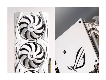 ASUS ROG STRIX GeForce RTX 2080 SUPER ROG-STRIX-RTX2080S-O8G-WHITE-GAMING 8GB 256-Bit GDDR6 PCI Express 3.0 HDCP Ready SLI Support Video Card