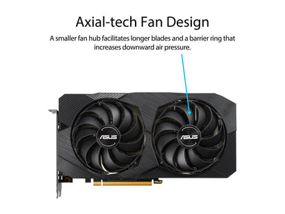 ASUS Dual Radeon RX 5500 XT DUAL-RX5500XT-O4G-EVO 4GB 128-Bit GDDR6 PCI Express 4.0 HDCP Ready Video Card