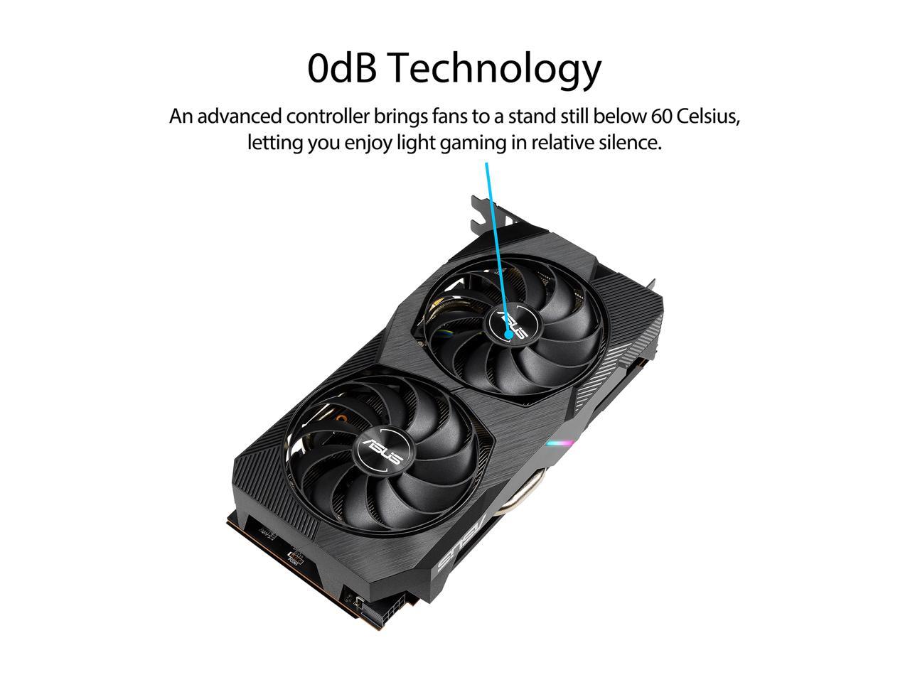 ASUS Dual Radeon RX 5500 XT DUAL-RX5500XT-O4G-EVO 4GB 128-Bit GDDR6 PCI Express 4.0 HDCP Ready Video Card
