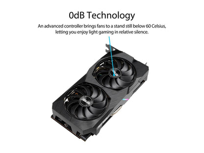 ASUS Dual Radeon RX 5500 XT DUAL-RX5500XT-O4G-EVO 4GB 128-Bit GDDR6 PCI Express 4.0 HDCP Ready Video Card
