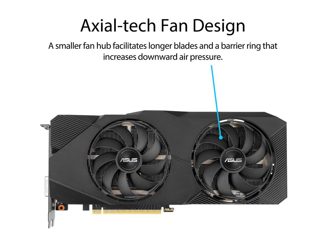 ASUS Dual GeForce RTX 2070 DirectX 12 DUAL-RTX2070-O8G-EVO-V2 8GB 256-Bit GDDR6 PCI Express 3.0 HDCP Ready Video Card