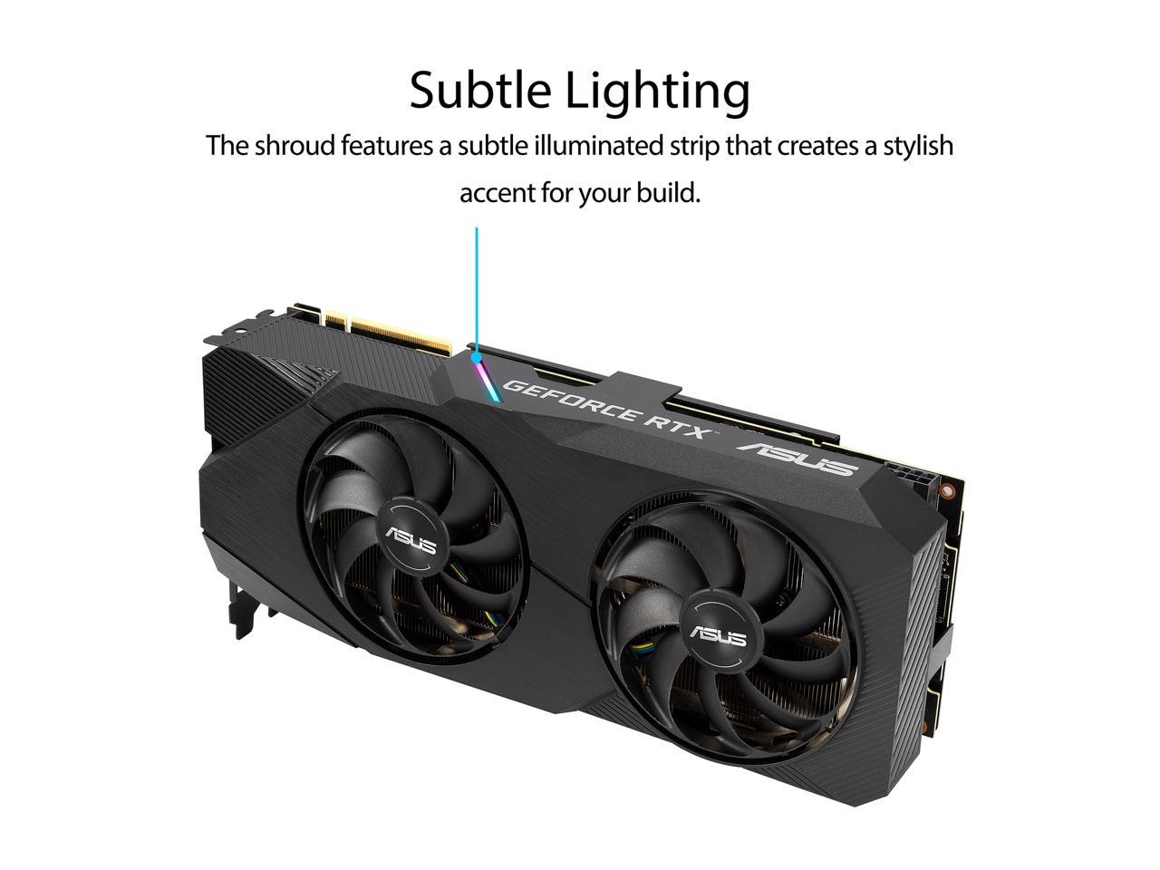 ASUS Dual GeForce RTX 2070 DirectX 12 DUAL-RTX2070-O8G-EVO-V2 8GB 256-Bit GDDR6 PCI Express 3.0 HDCP Ready Video Card