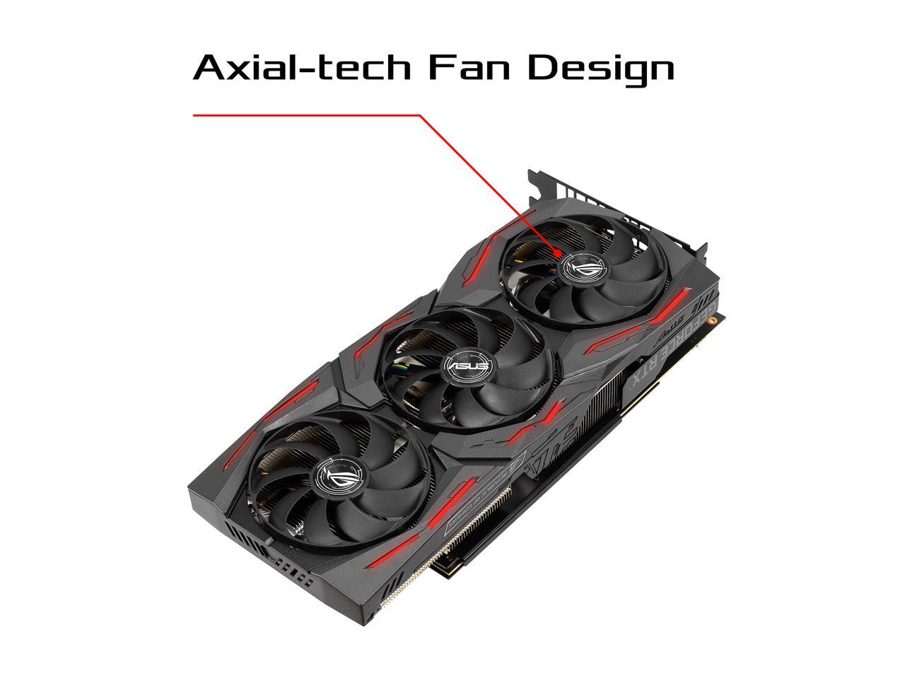 ASUS ROG STRIX GeForce RTX 2060 DirectX 12 ROG-STRIX-RTX2060-O6G-EVO-GAMING 6GB 192-Bit GDDR6 PCI Express 3.0 HDCP Ready Video Card