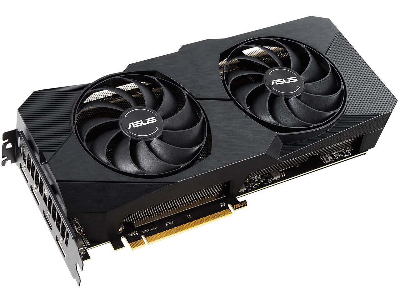 ASUS Dual Radeon RX 5600 XT DUAL-RX5600XT-T6G-EVO 6GB 192-Bit GDDR6 PCI Express 4.0 HDCP Ready CrossFireX Support Video Card