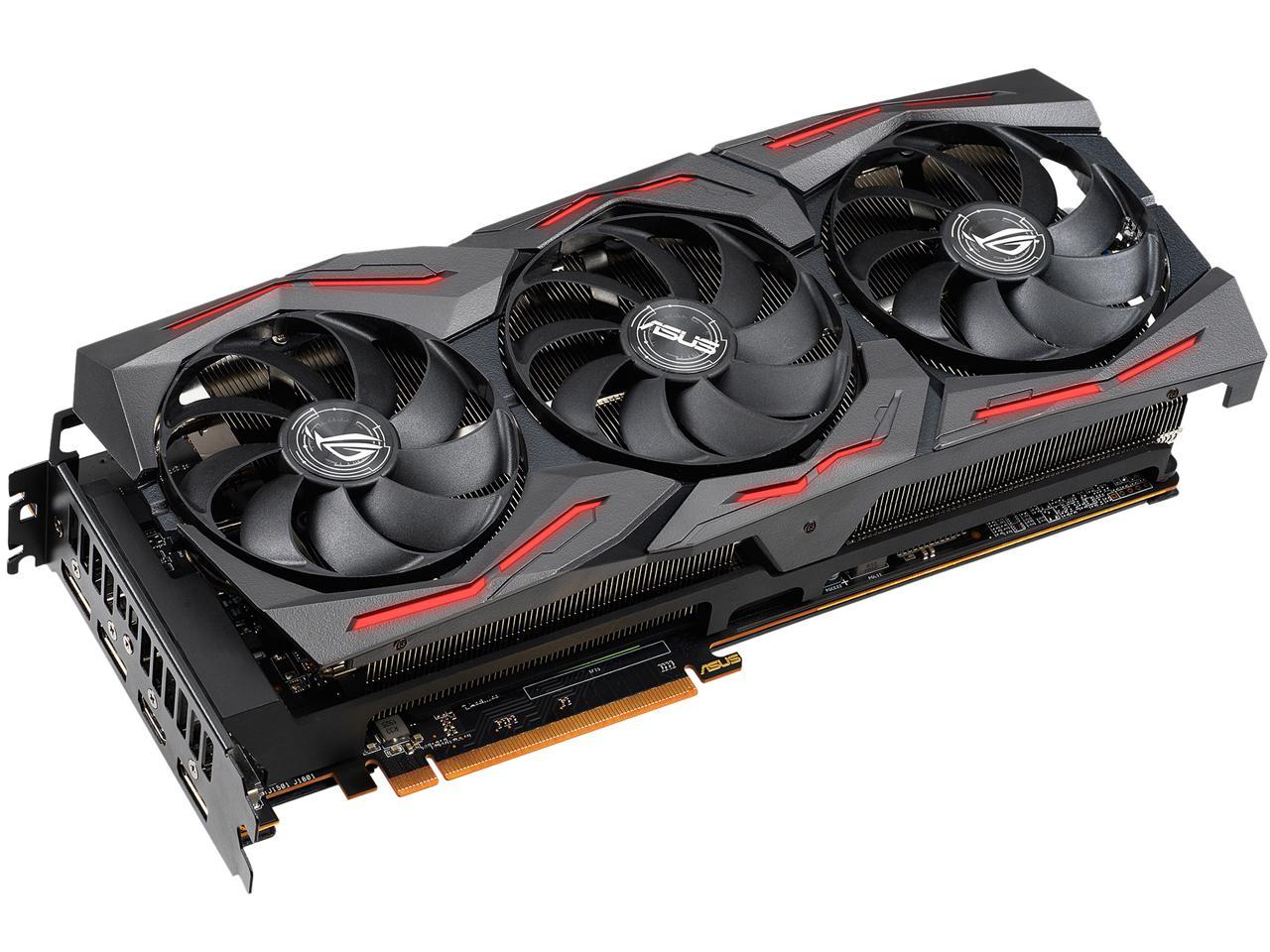 ASUS ROG STRIX Radeon RX 5600 XT ROG-STRIX-RX5600XT-T6G-GAMING 6GB 192-Bit GDDR6 PCI Express 4.0 HDCP Ready Video Card