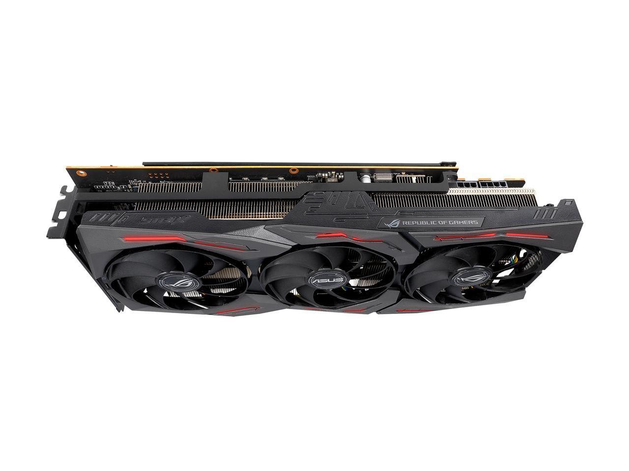 ASUS ROG STRIX Radeon RX 5600 XT ROG-STRIX-RX5600XT-T6G-GAMING 6GB 192-Bit GDDR6 PCI Express 4.0 HDCP Ready Video Card