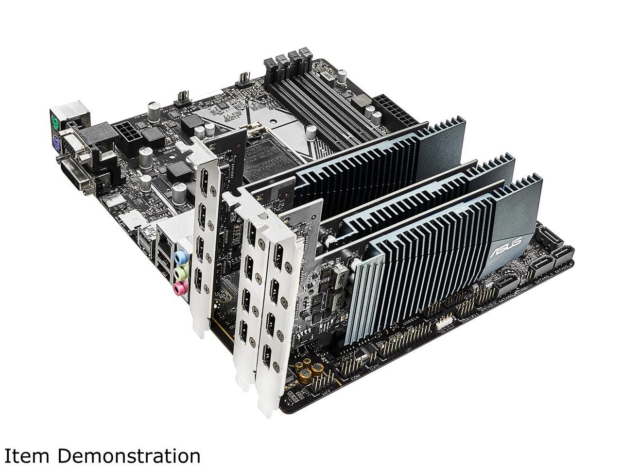 ASUS NVIDIA GeForce GT 710 Graphics Card (PCIe 2.0, 2GB GDDR5 Memory, 4 x HDMI Ports, Single-slot Design, Passive Cooling)