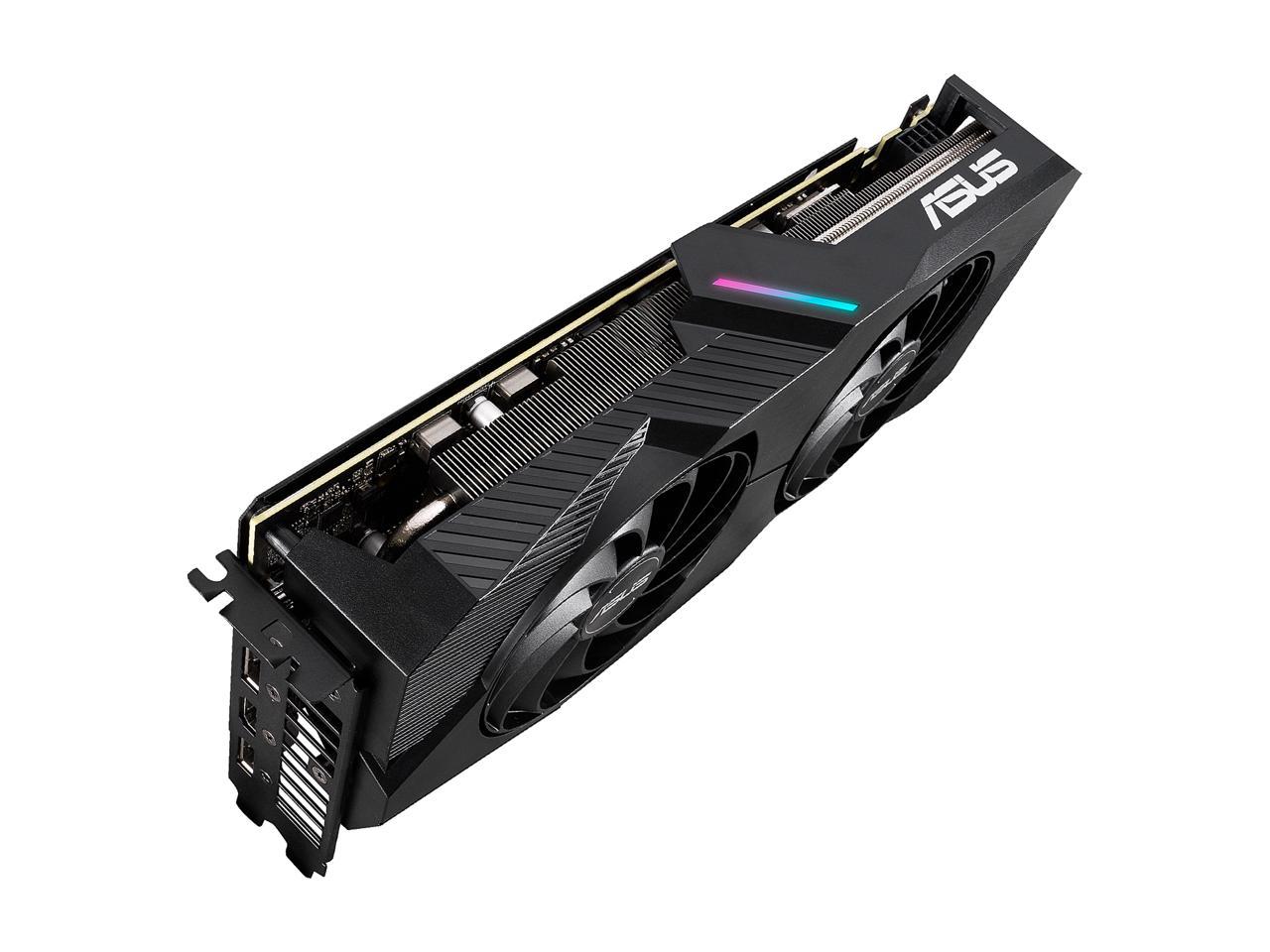 ASUS DUAL AMD Radeon RX 5700 XT EVO OC Edition Gaming Graphics Card (PCIe 4.0, 8GB GDDR6 memory, HDMI, DisplayPort, 1440p Gaming, Axial-tech Fan Design, Auto-Extreme, Metal Backplate) (DUAL-RX5700XT-O8G-EVO)