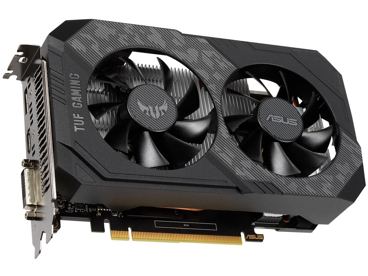 ASUS TUF Gaming GeForce GTX 1650 TUF-GTX1650-O4GD6-GAMING 4GB 128-Bit GDDR6 PCI Express 3.0 HDCP Ready Video Card