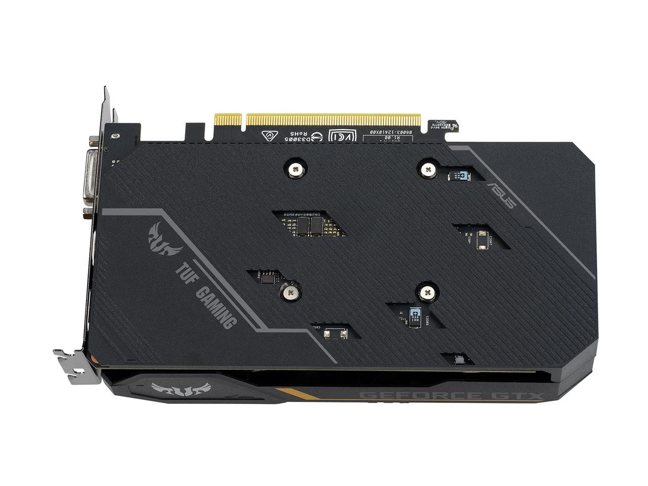 ASUS TUF Gaming GeForce GTX 1650 TUF-GTX1650-O4GD6-GAMING 4GB 128-Bit GDDR6 PCI Express 3.0 HDCP Ready Video Card