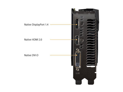 ASUS TUF Gaming GeForce GTX 1650 TUF-GTX1650-O4GD6-GAMING 4GB 128-Bit GDDR6 PCI Express 3.0 HDCP Ready Video Card
