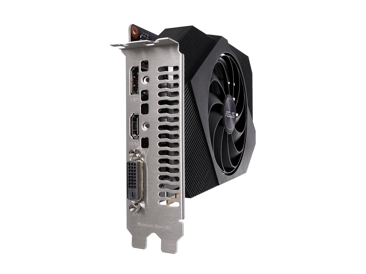 ASUS Phoenix GeForce GTX 1650 PH-GTX1650-O4GD6-P 4GB 128-Bit GDDR6 PCI Express 3.0 HDCP Ready Video Card