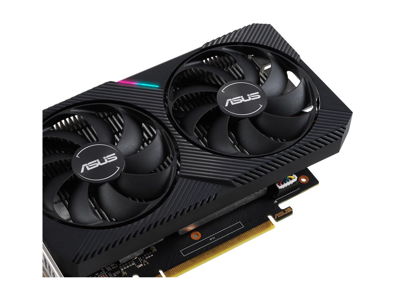 ASUS Dual GeForce GTX 1650 4GB GDDR6 PCI Express 3.0 Video Card DUAL-GTX1650-O4GD6-MINI