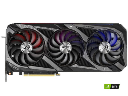 ASUS ROG Strix GeForce RTX 3090 DirectX 12 ROG-STRIX-RTX3090-O24G-GAMING 24GB 384-Bit GDDR6X PCI Express 4.0 x16 HDCP Ready SLI Support Video Card
