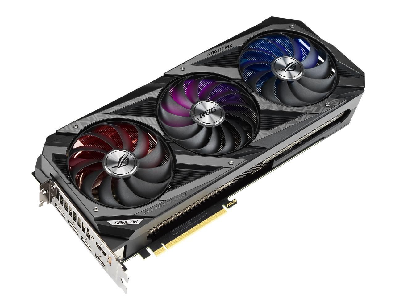 ASUS ROG Strix GeForce RTX 3090 DirectX 12 ROG-STRIX-RTX3090-O24G-GAMING 24GB 384-Bit GDDR6X PCI Express 4.0 x16 HDCP Ready SLI Support Video Card