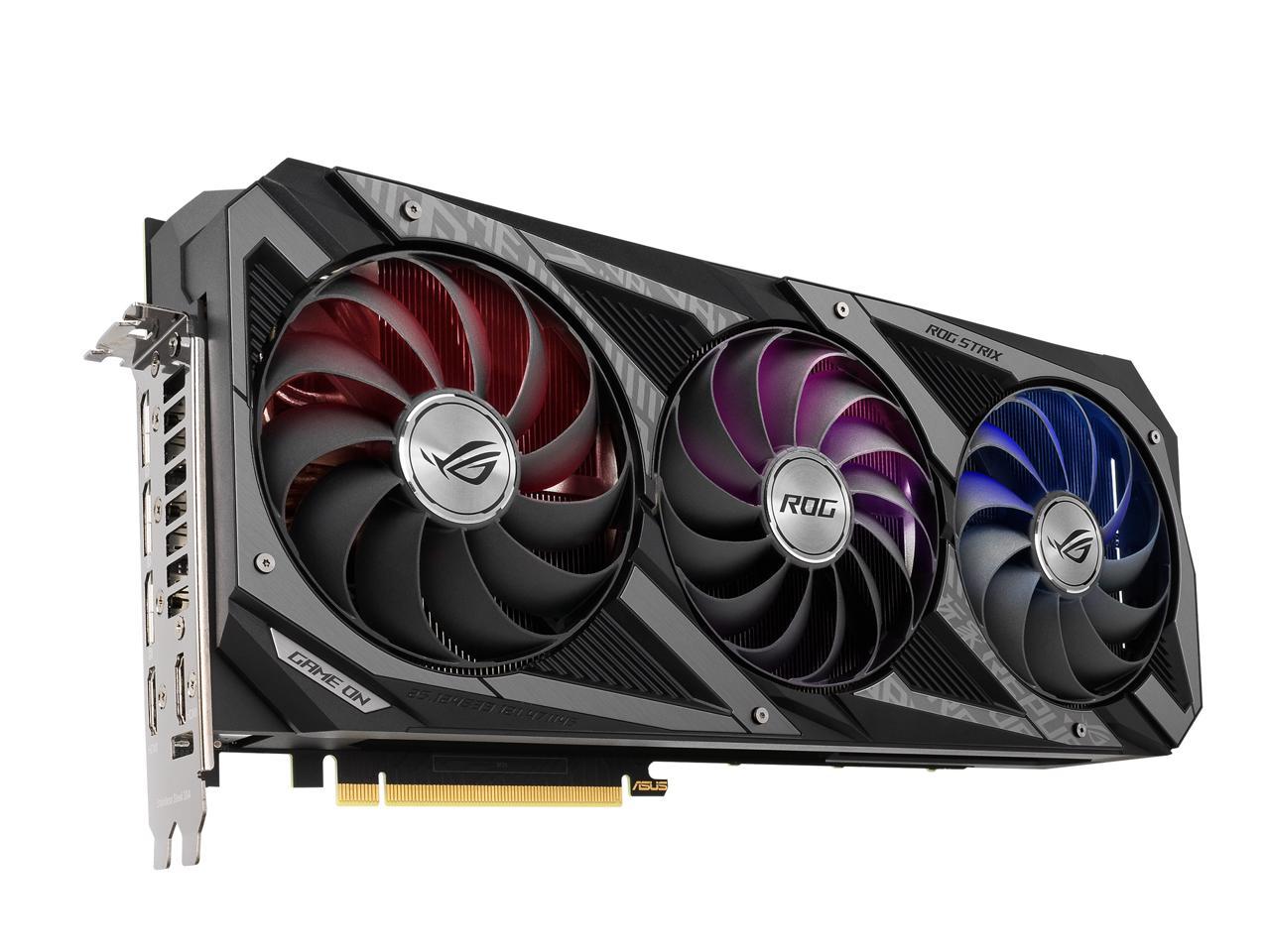 ASUS ROG Strix GeForce RTX 3090 DirectX 12 ROG-STRIX-RTX3090-O24G-GAMING 24GB 384-Bit GDDR6X PCI Express 4.0 x16 HDCP Ready SLI Support Video Card