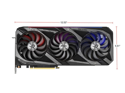 ASUS ROG Strix GeForce RTX 3090 DirectX 12 ROG-STRIX-RTX3090-O24G-GAMING 24GB 384-Bit GDDR6X PCI Express 4.0 x16 HDCP Ready SLI Support Video Card