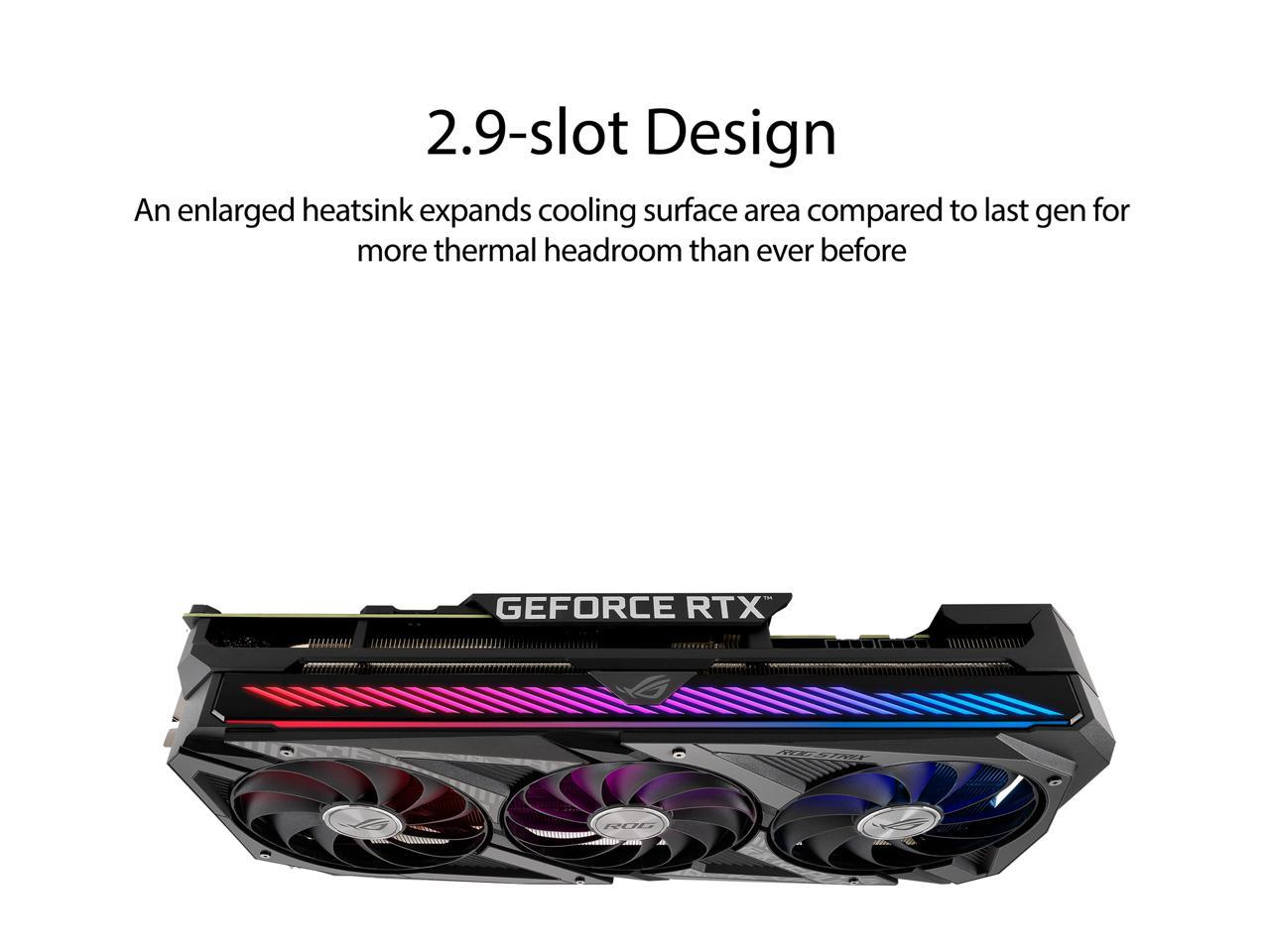ASUS ROG Strix GeForce RTX 3070 8GB GDDR6 PCI Express 4.0 Video Card ROG-STRIX-RTX3070-O8G-GAMING