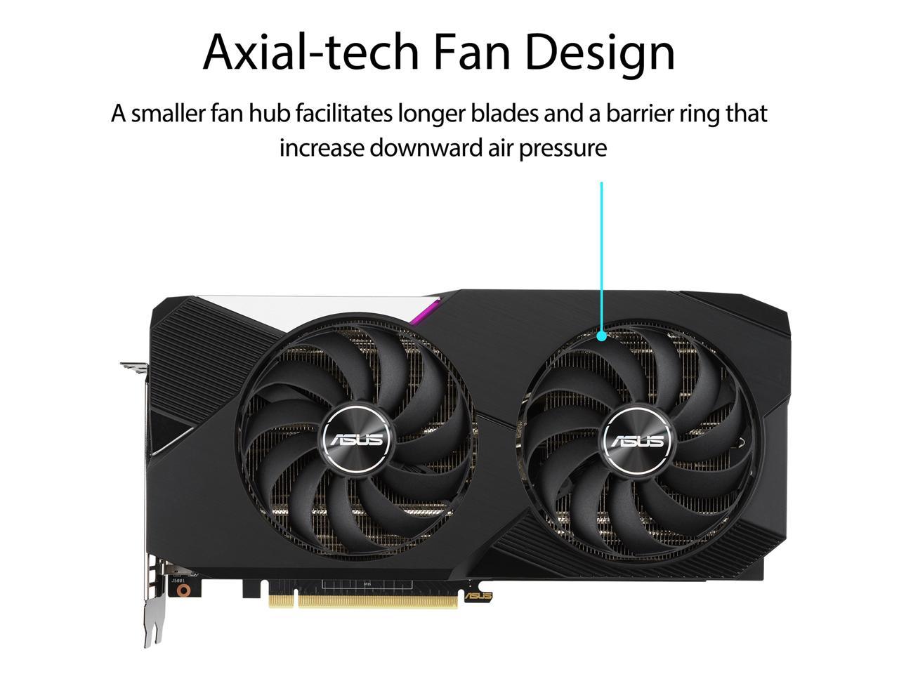ASUS Dual GeForce RTX 3070 8GB GDDR6 PCI Express 4.0 Video Card DUAL-RTX3070-8G