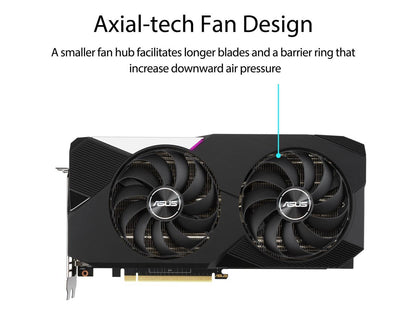 ASUS Dual GeForce RTX 3070 8GB GDDR6 PCI Express 4.0 Video Card DUAL-RTX3070-8G