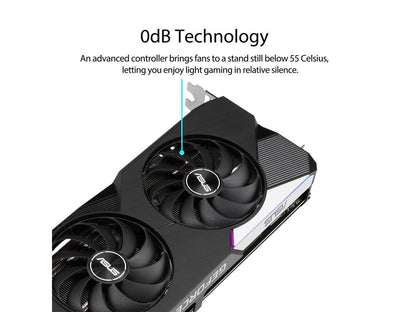 ASUS Dual GeForce RTX 3070 8GB GDDR6 PCI Express 4.0 Video Card DUAL-RTX3070-8G