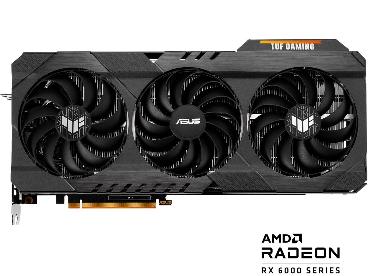 ASUS TUF Gaming Radeon RX 6800 XT 16GB GDDR6 PCI Express 4.0 CrossFireX Support Video Card TUF-RX6800XT-O16G-GAMING