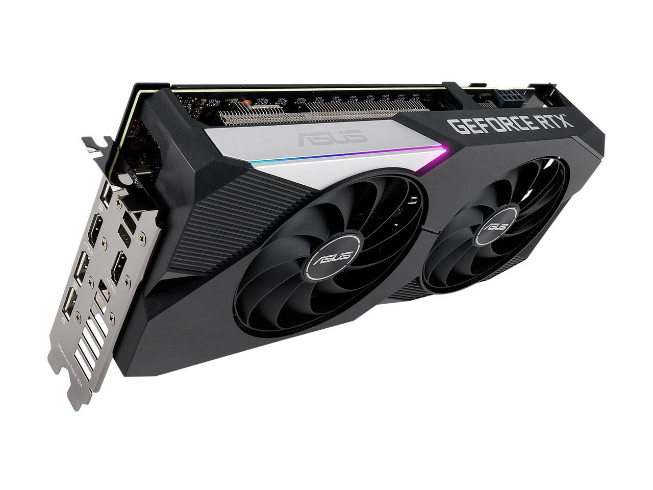 ASUS Dual GeForce RTX 3060 Ti 8GB GDDR6 PCI Express 4.0 Video Card DUAL-RTX3060TI-8G