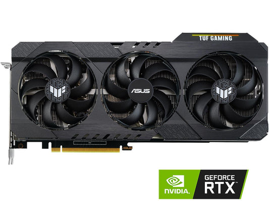 ASUS TUF Gaming GeForce RTX 3060 12GB GDDR6 PCI Express 4.0 Video Card, OC Edition TUF-RTX3060-O12G-GAMING