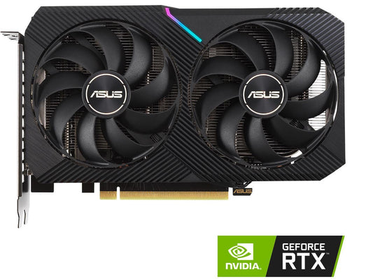 ASUS DUAL GeForce RTX 3060 OC Edition Gaming Graphics Card (PCIe 4.0, 12GB GDDR6 Memory, HDMI 2.1, DisplayPort 1.4a, 2-slot Design, Axial-tech Fan Design, 0dB Technology), DUAL-RTX3060-O12G