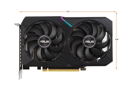 ASUS DUAL GeForce RTX 3060 OC Edition Gaming Graphics Card (PCIe 4.0, 12GB GDDR6 Memory, HDMI 2.1, DisplayPort 1.4a, 2-slot Design, Axial-tech Fan Design, 0dB Technology), DUAL-RTX3060-O12G