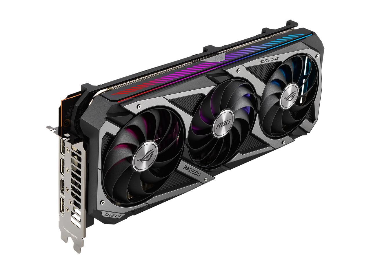 ASUS ROG STRIX Radeon RX 6700 XT OC Edition Gaming Graphics Card (AMD RDNA 2, PCIe 4.0, 12GB GDDR6, HDMI 2.1, DisplayPort 1.4a, Axial-tech Fan Design, 2.9-slot, Super Alloy Power II, GPU Tweak II) - ROG-STRIX-RX6700XT-O12G-GAMING