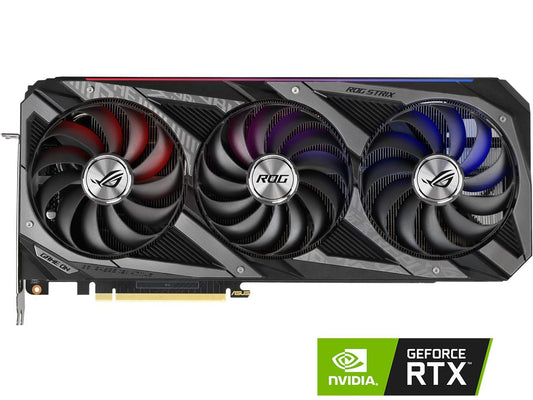 ASUS ROG Strix GeForce RTX 3080 Ti OC Edition Gaming Graphics Card (PCIe 4.0, 12GB GDDR6X, HDMI 2.1, DisplayPort 1.4a, Axial-tech Fan Design, 2.9-slot, Super Alloy Power II, GPU Tweak II), ROG-STRIX-RTX3080TI-O12G-GAMING