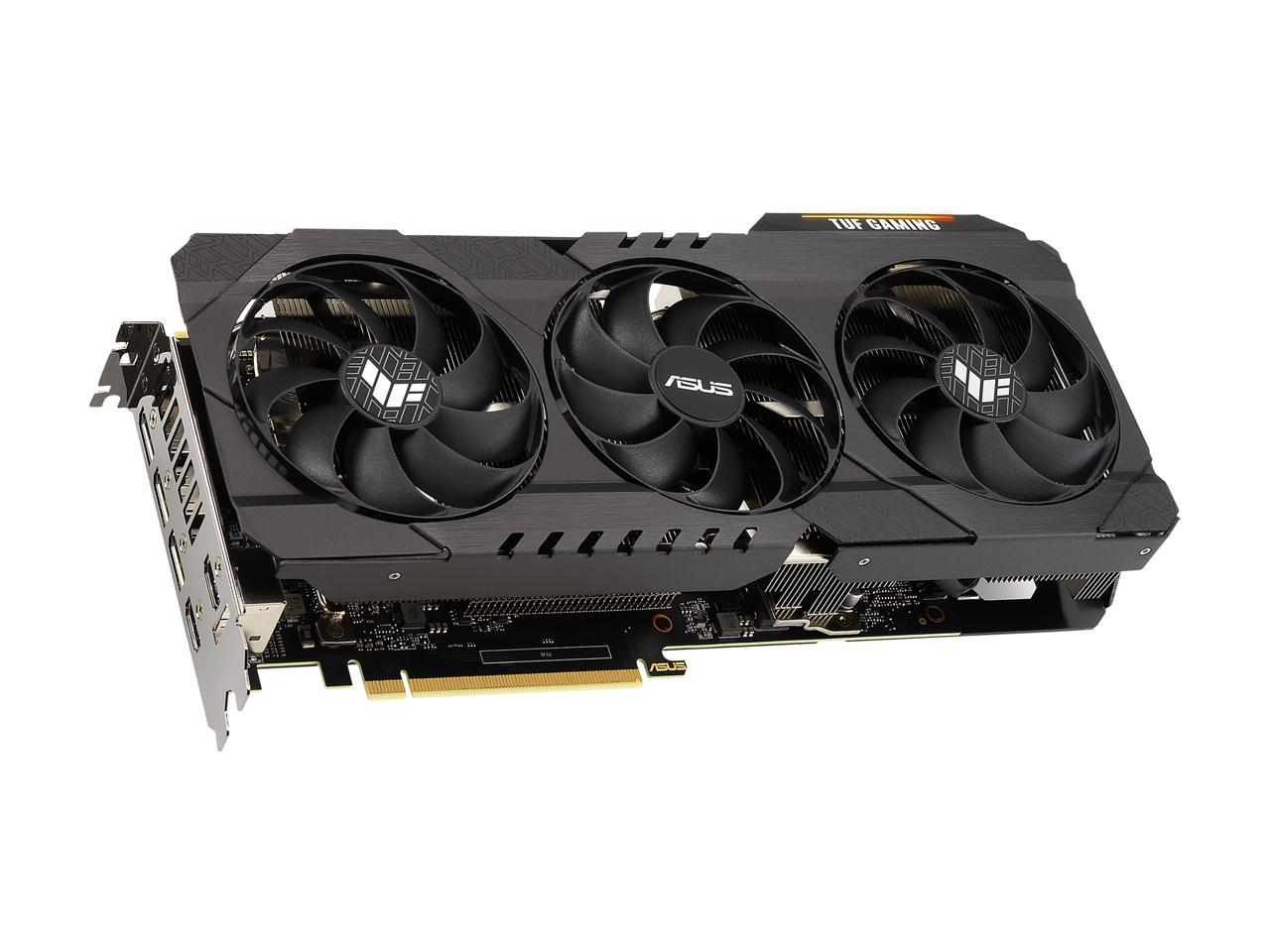 ASUS TUF Gaming GeForce RTX 3080 Ti OC Edition Graphics Card (PCIe 4.0, 12GB GDDR6X, HDMI 2.1, DisplayPort 1.4a, Dual Ball Fan Bearings, Military-grade Certification, GPU Tweak II), TUF-RTX3080TI-O12G-GAMING