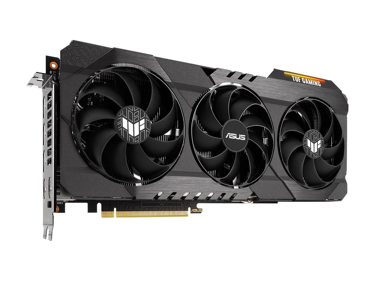 ASUS TUF Gaming GeForce RTX 3080 Ti OC Edition Graphics Card (PCIe 4.0, 12GB GDDR6X, HDMI 2.1, DisplayPort 1.4a, Dual Ball Fan Bearings, Military-grade Certification, GPU Tweak II), TUF-RTX3080TI-O12G-GAMING