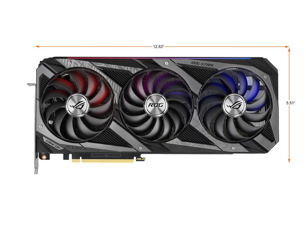 ASUS ROG Strix GeForce RTX 3070 Ti 8GB GDDR6X PCI Express 4.0 x16 Video Card ROG-STRIX-RTX3070TI-O8G-GAMING
