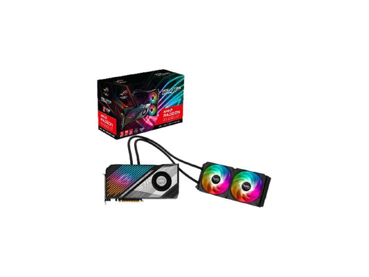 ASUS ROG Strix Radeon RX 6900 XT 16GB GDDR6 PCI Express 4.0 x16 CrossFireX Support ATX Video Card ROG-STRIX-LC-RX6900XT-T16G-GAMING