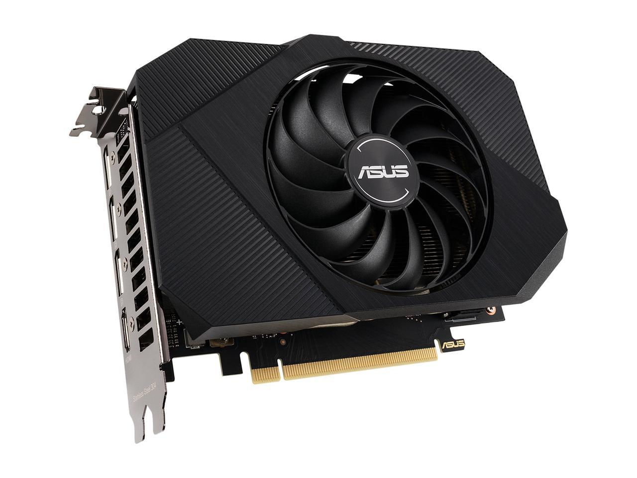 ASUS Phoenix NVIDIA GeForce RTX 3060 Gaming Graphics Card (PCIe 4.0, 12GB GDDR6 Memory, HDMI 2.1, DisplayPort 1.4a, Axial-tech Fan Design, Protective Backplate, Dual Ball Fan Bearings), PH-RTX3060-12G