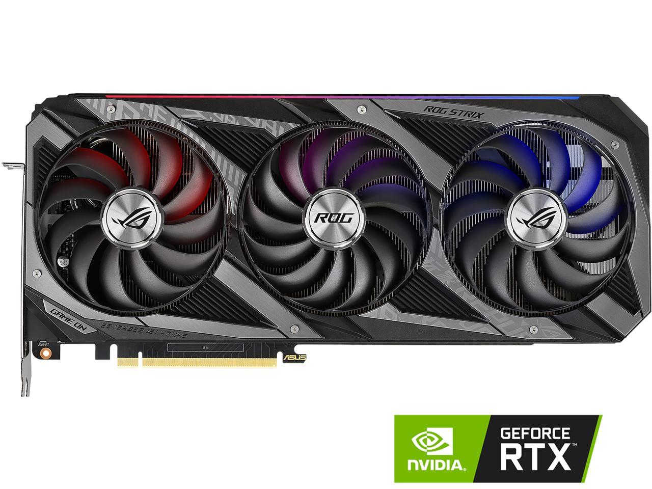 ASUS ROG Strix GeForce RTX 3070 8GB GDDR6 PCI Express 4.0 x16 Video Card ROG-STRIX-RTX3070-O8G-V2-GAMING