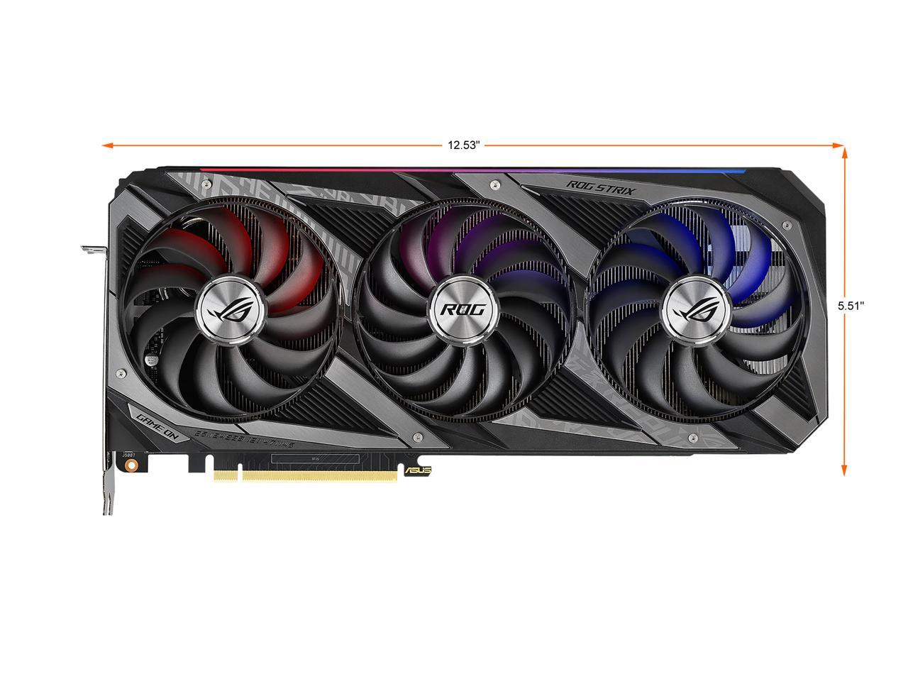ASUS ROG Strix GeForce RTX 3070 8GB GDDR6 PCI Express 4.0 x16 Video Card ROG-STRIX-RTX3070-O8G-V2-GAMING