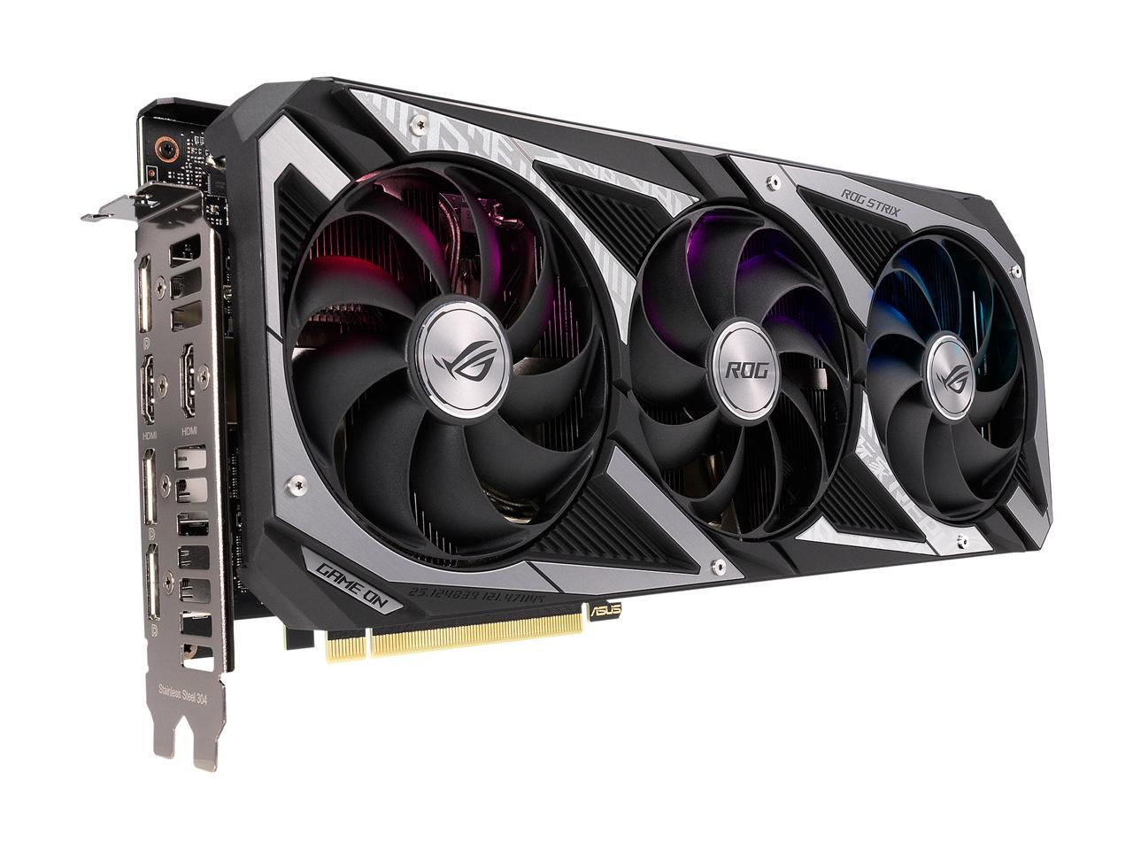 ASUS ROG Strix GeForce RTX 3060 12GB GDDR6 PCI Express 4.0 x16 Video Card ROG-STRIX-RTX3060-O12G-V2-GAMING