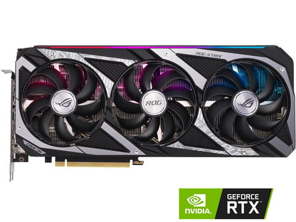 ASUS ROG Strix GeForce RTX 3060 12GB GDDR6 PCI Express 4.0 x16 Video Card ROG-STRIX-RTX3060-O12G-V2-GAMING