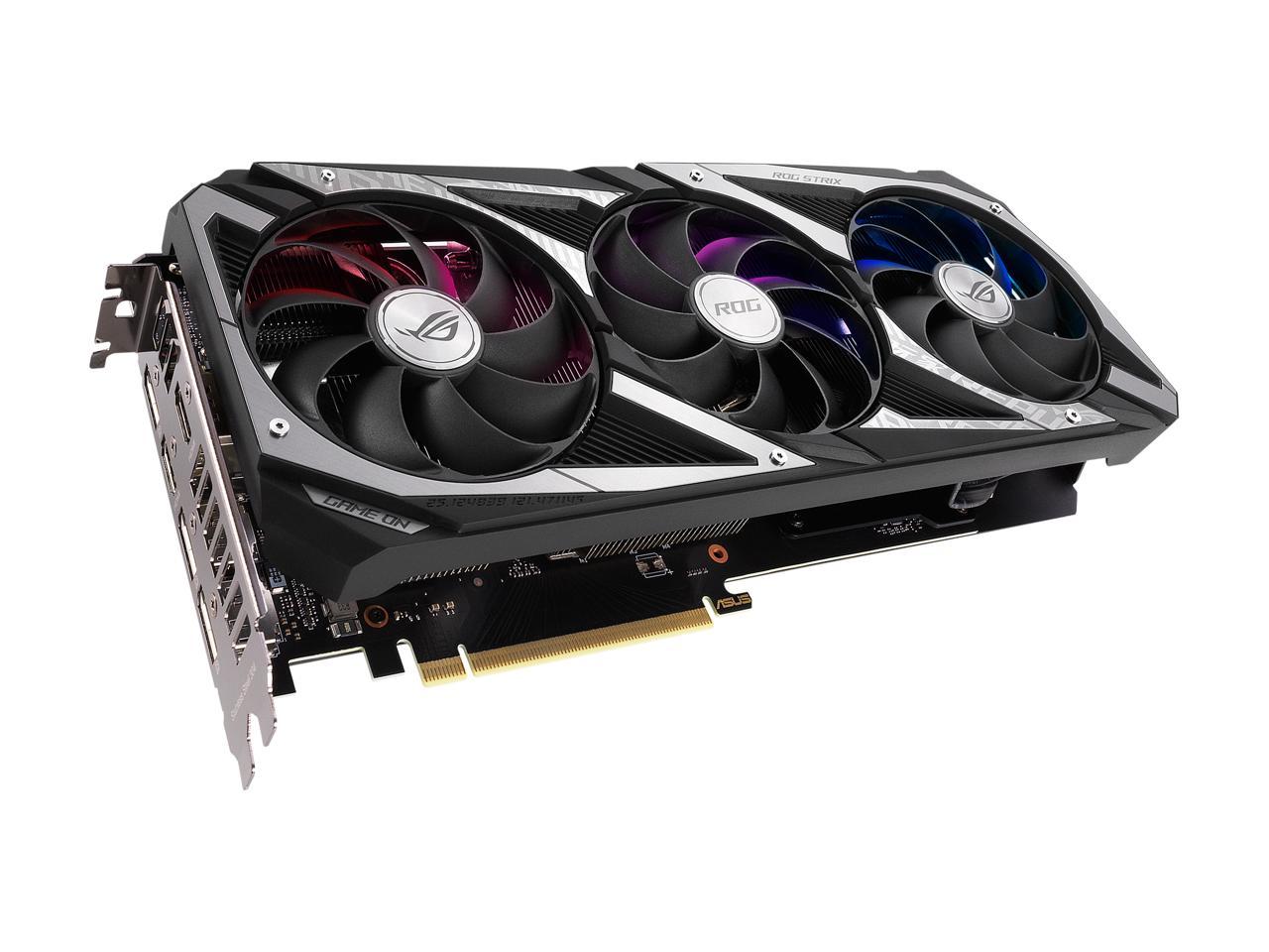 ASUS ROG Strix GeForce RTX 3060 12GB GDDR6 PCI Express 4.0 x16 Video Card ROG-STRIX-RTX3060-O12G-V2-GAMING