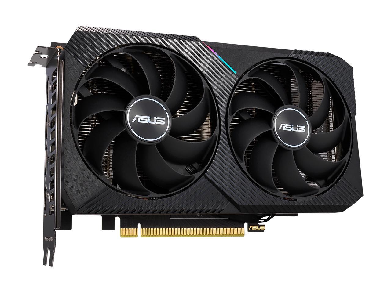 ASUS Dual GeForce RTX 3060 12GB GDDR6 PCI Express 4.0 x16 Video Card DUAL-RTX3060-O12G-V2