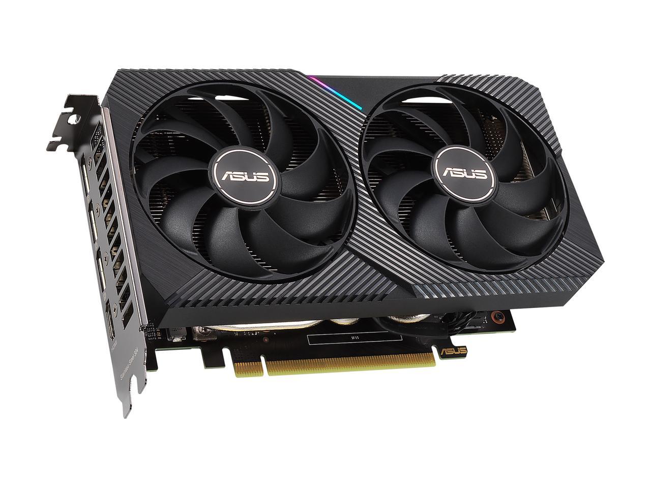 ASUS Dual GeForce RTX 3060 12GB GDDR6 PCI Express 4.0 x16 Video Card DUAL-RTX3060-O12G-V2