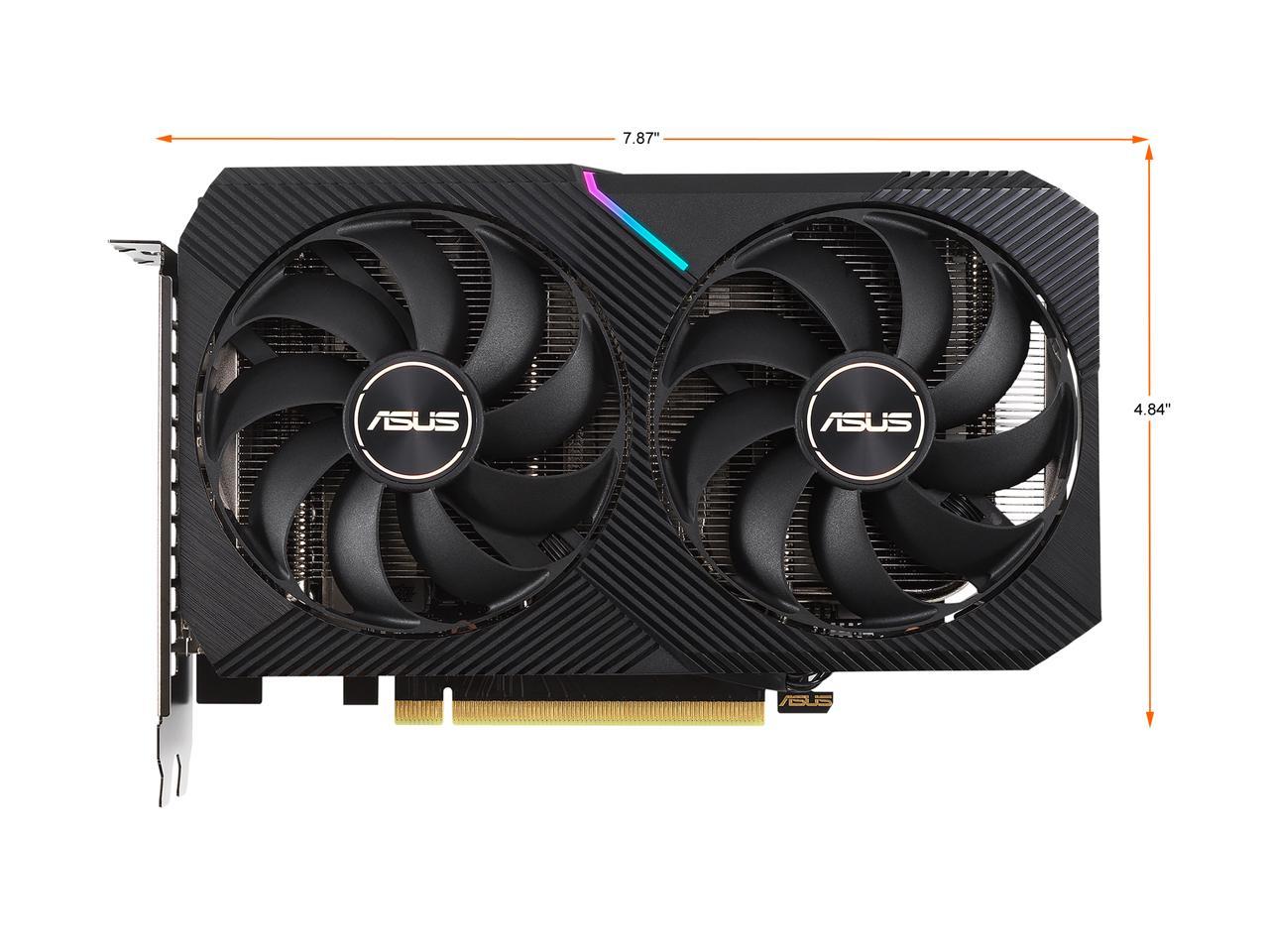 ASUS Dual GeForce RTX 3060 12GB GDDR6 PCI Express 4.0 x16 Video Card DUAL-RTX3060-O12G-V2