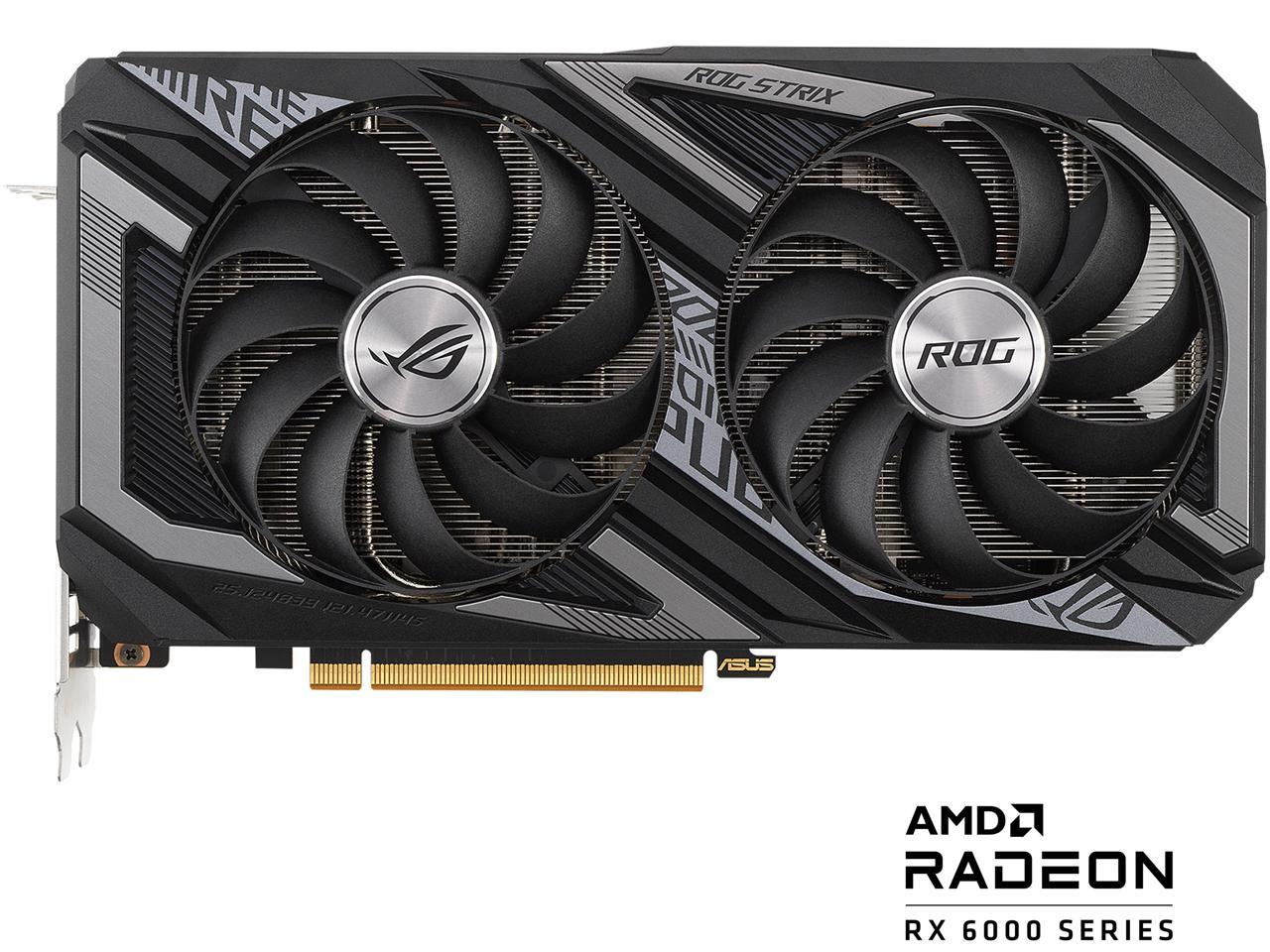ASUS ROG STRIX Radeon RX 6600 XT 8GB GDDR6 PCI Express 4.0 CrossFireX Support ATX Video Card ROG-STRIX-RX6600XT-O8G-GAMING