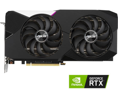 ASUS Dual NVIDIA GeForce RTX 3070 V2 OC Edition Gaming Graphics Card (PCIe 4.0, 8GB GDDR6, LHR, HDMI 2.1, DisplayPort 1.4a, Axial-tech Fan Design, Dual BIOS, Protective Backplate) DUAL-RTX3070-O8G-V2